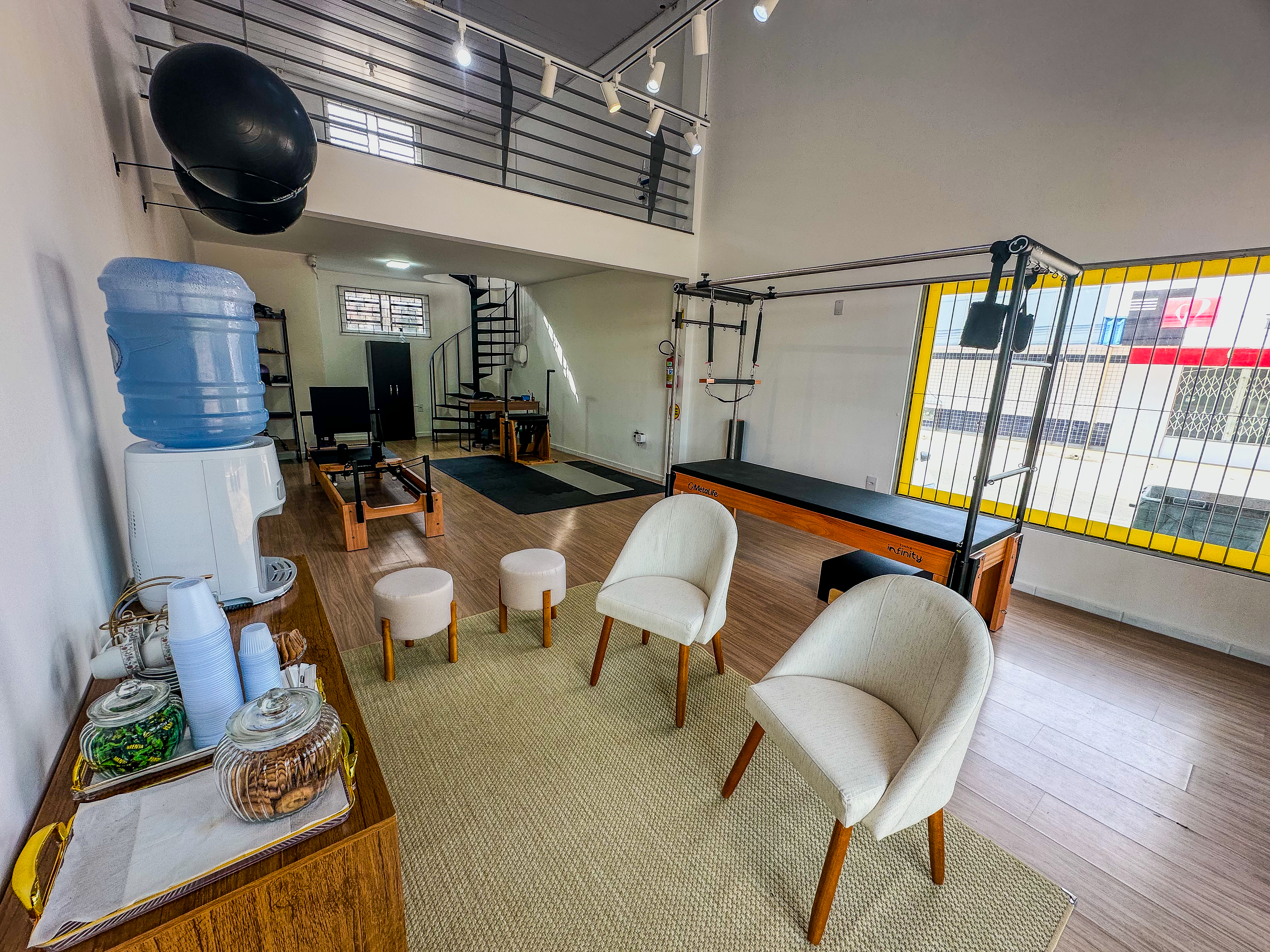 Ambiente acolhedor do Estúdio Movimenttá Pilates